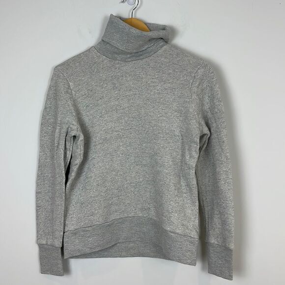 J. Crew Women's Relaxed Heather Turtleneck Sweatshirt Size Extra Small - Picture 2 of 9